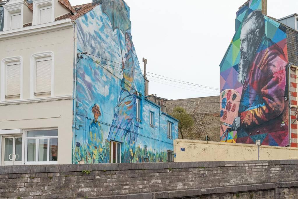 Station Street Art 2-4 Pers Wifi Appartement Boulogne-sur-Mer Buitenkant foto